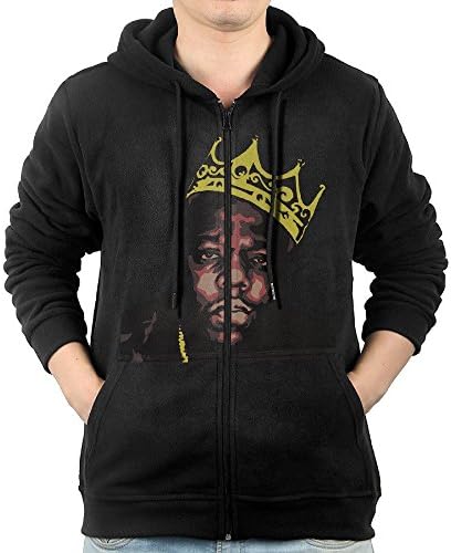 Man's Notorious B.I.G. Biggie Hooded Sweatshirt Zip-Front