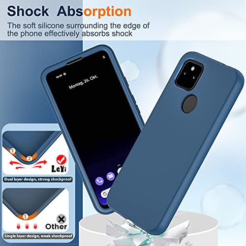 LeYi for Pixel 5A Case, Google Pixel 5A Case with [2 x Tempered