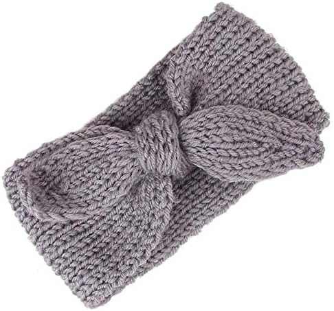 SOOKOO Baby Headband Infant Hairband Winter Wool Knitted Bow Headband for Baby Boy and Girl