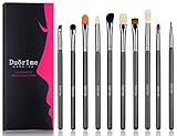 Duorime Silky 10Pcs Eyeshadow Makeup Brush Set Essential Eye Makeup Brushes Kit