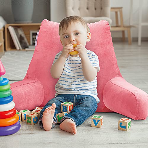 Vekkia Reading & Bed Rest Pillow with Support Arms, Pockets, Memory