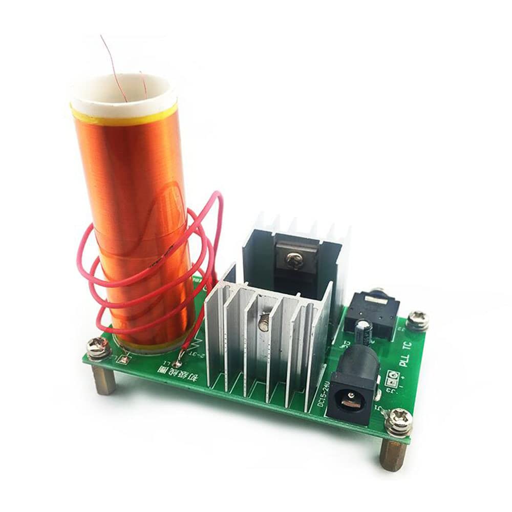 Fasizi DC 15-24V 15W Mini Music Tesla Coil Plasma Speaker diy kits plasma loudspeaker Tesla Wireless Transmission Diy KITS
