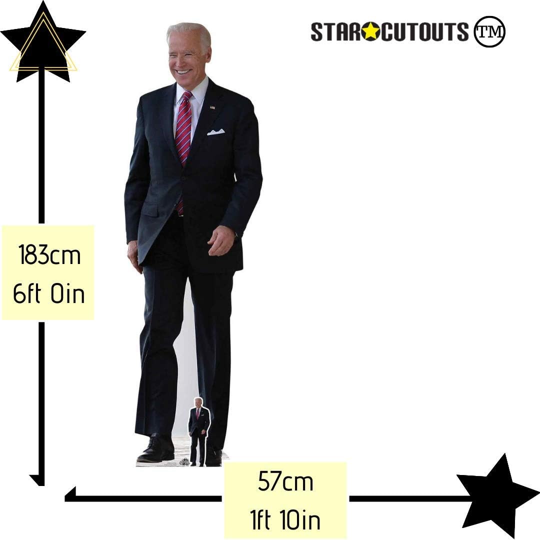 Joe Biden Lifesize Cardboard Cutout with Free Mini Standee Perfect for Fans Friends, Parties & Family, Multi Colour, Regular - Image 3
