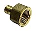 VIVO 1/2 inch Pex Female Adapter | NPT 1/2 inch Brass (pack of 3) Threaded Crimp Fitting (PEX-FA-12)
