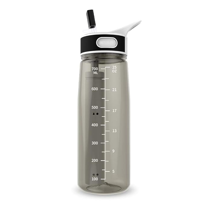 BOTTLED JOY Water Bottle with Filter, 25oz Water Bottle