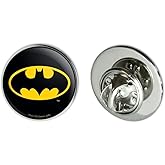 GRAPHICS & MORE Batman Classic Bat Shield Logo Metal 0.75" Lapel Hat Pin Tie Tack Pinback