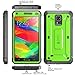 Samsung Galaxy Note 4 Case, SUPCASE [Heavy Duty] Belt Clip Holster Case for Galaxy Note 4 [Unicorn Beetle PRO Series] Full-body Rugged Hybrid Protective Cover with Built-in Screen Protector (Green/Gray), Dual Layer Design + Impact Resistant Bumper