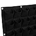 Yosoo 81 Pockets Planting Bags Wall Hanging Gardening Planter Outdoor Indoor Vertical Greening Grow Bags Flower Growing Container, Black