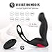 PHANXY® 3 in 1 Remote Controlled Vibrating Prostate Massager/Vibrator with Cock Ring and Ball Loop 9 Speeds G Spot Vibrator Waterproof Anal Sex Toy for Men Women and Couples
