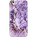 VIVIBIN iPhone 6 Case,iPhone 6s Case,Cute Purple and Gold Marble for Women Girls Clear Bumper Best Protective Soft Silicone Rubber Matte TPU Cover Slim Fit Best Phone Case for iPhone 6/iPhone 6s