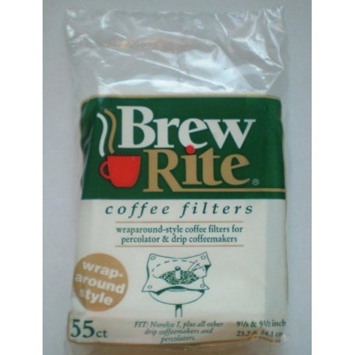 Brew Rite Wrap Around Percolator Coffee Filters 55 Count