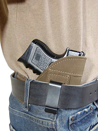 New Barsony Olive Drab Leather IWB Holster for Compact, Sub Compact 9mm 40 45