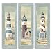 Set of 3 Lighthouse Art Prints Beach Country Coastal D&eacute;cor- Three 6x18 Poster Prints