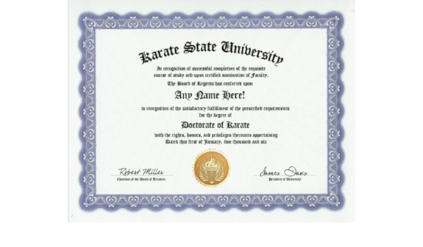 karate degree