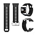 KingAcc Fitbit Ionic Bands, Soft Accessory Replacement Band for Fitbit Ionic, With Metal Buckle Fitness Wristband Strap Women Men (1-Pack, Black, Large)
