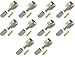 10 pcs of Crimps Connectors Mini-UHF Male 3-piece for RG-58/U Cable for Motorola Radios, Tram 1300