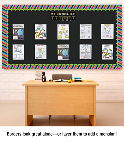 Carson-Dellosa Colorful Stripes Border (108217) - Thumbnail 3