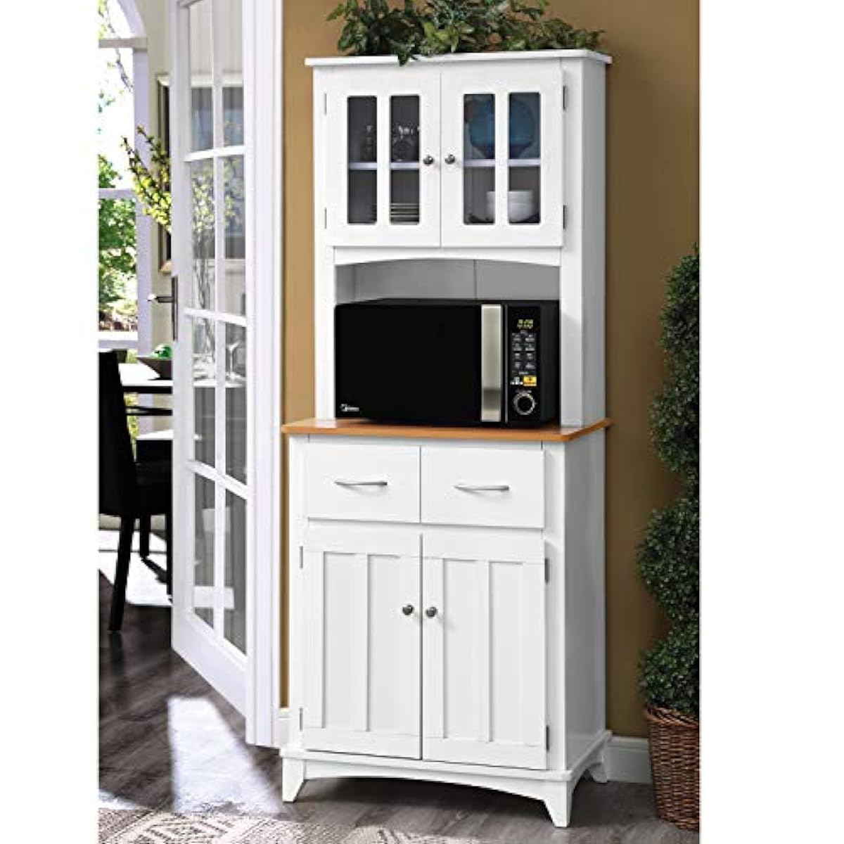 Kitchen Hutch Buffet Bar Table Small China Storage Pantry