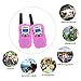 Funkprofi Walkie Talkies for Kids 22 Channels Long Range Rechargeable Walkie Talkies with Battery and Charger, Gift for Boys and Girls, 1 Pair (Pink)