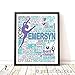 PrintChicks Dance Art Personalized Typography Print - Dancer Custom Poster Wall Art Decor. SHIPS 1-2 DAYS ARRIVES BEFORE CHRISTMAS!