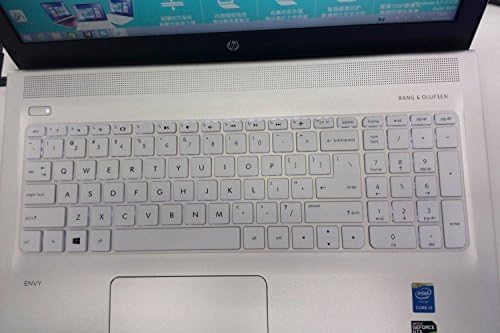 iBenko Keyboard Silicone Cover Skin Protector for Newest HP Pavilion 17.3" 17t 17t-n100 m7-n101dx n109dx n011dx/17-g034ds g130nr g139cy g119dx(Please compare keyboard layout and model) (White)