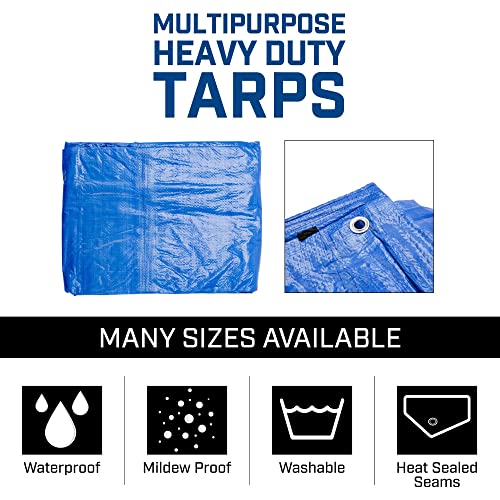 Grizzly Tarps by BAir 10' x 14' Large MultiPurpose Waterproof Heavy