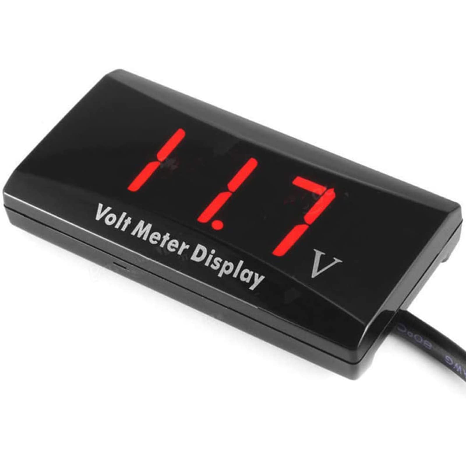 Boxonly Car Digital Voltmeter YLF1101 LED Digital Voltmeter For Car Motorcycle Voltage Red DC 12V