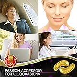 Eye Pads 24k Gold Eye Mask Anti-Aging Hyaluronic Acid Eye Patches Under Eye Mask for Moisturizing & Reducing Dark Circles Puffiness Wrinkles Eye Gel Pads from Puffy Eyes Collagen Eye Pads … (Blue)