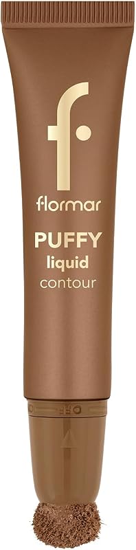 Puffy Liquid Contour 003 Deep – Aufbaubare flüssige Kontur mit Schwamm-Applikator, natürliches strahlendes Finish