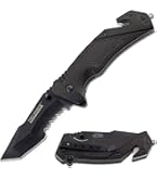 Tac-Force TF-740EM Folding Knife - 4.5 Inch Closed With EMT Medallion