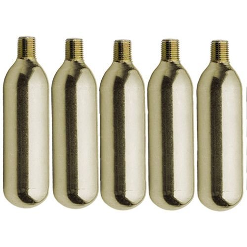 Mosa 16g Threaded CO2 Cartridge's, Silver(pack of 10)