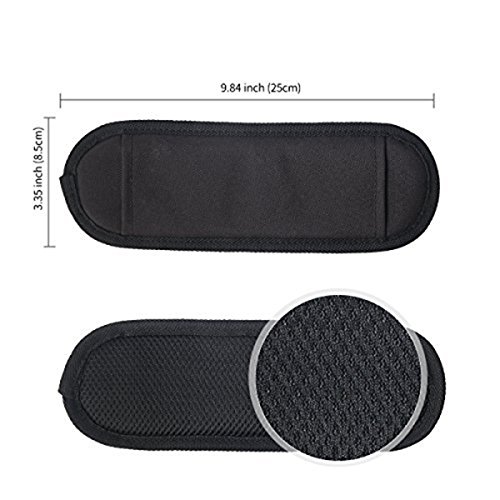 JAKAGO 150cm Universal Replacement Shoulder Straps Padded Adjustable Bag Straps with Metal Swivel Hooks and Non-Slip Pad for Duffel Bag Laptop Briefcase Violin Bag Camera Travel Bag (Black) - Thumbnail 6