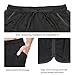 Baleaf Men's Workout Running Mesh Pocket Shorts Black Size L