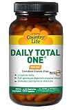 Country Life Daily Total One Maxi-Sorb Multi-Vitamins, Iron Free, 60-Vegetarian Capsules