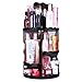 MOFIR Makeup Organizer 360 Degree Rotating, Adjustable Multi-Function Cosmetics Storage Box, Small Size Extra Large Capacity, Fits Different Sizes of Cosmetics
