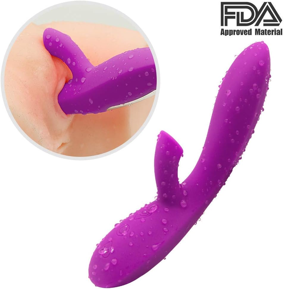 CherryL Women 12 Speeds Suck-ing Toys Electronic Rabbit Vib-ra-to Wireless USB Charging Finger M-a-s-s-a-g-e-r Couple Bed Pleasure Love Sti-mu-Lation Promote Toys for Women