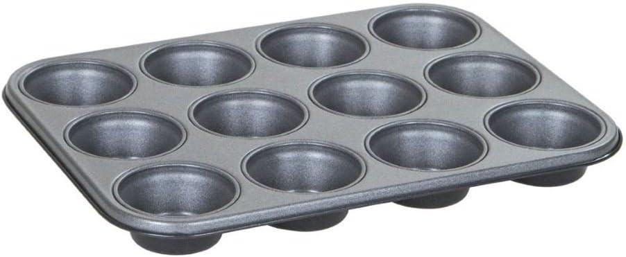 Wham Baker & Salt Non-Stick 12 Cup Cupcake, Muffin, Yorkshire Pudding Tin Tray Made In UK