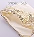 Cilucu Flower Girls Dresses Kids Birthday Party Dress Toddlers Sequin Tutu Dress Pageant Gown Sleeveless Gold