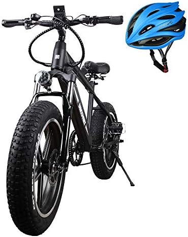 Nakto Fat Tire Electric Bike Beach Snow Bicycle Fat Tire ebike 300W/350W/500W 36V/48V/8AH/10AH/12AH Electric Mountain Bicycle with Shimano 6 Speeds Lithium Battery