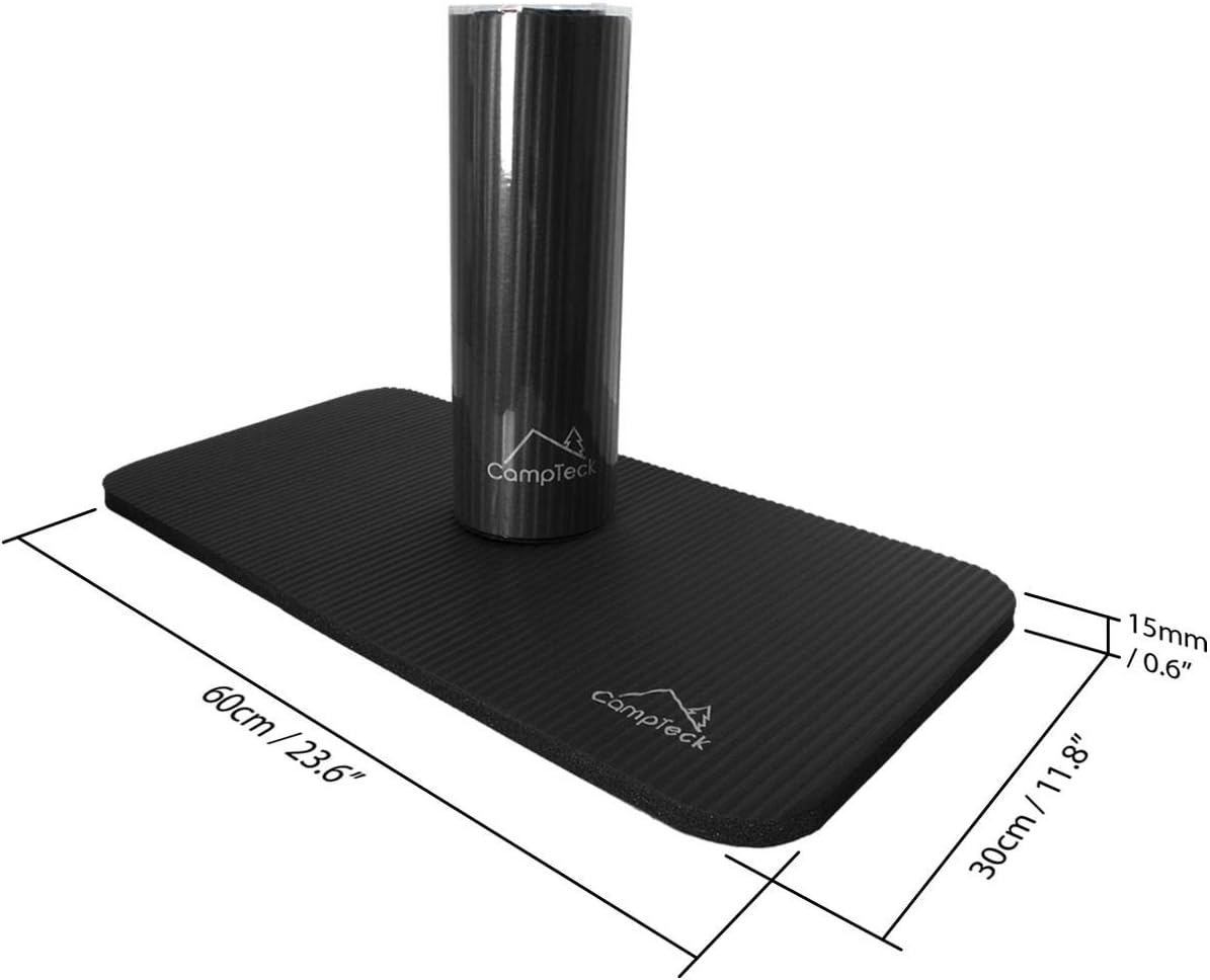 CampTeck U6962 - Non-Slip Yoga Knee Pad Soft Foam Yoga Knee Mat for Fitness Exercise, Workout, Gym, Pilates etc. - Black - Image 3