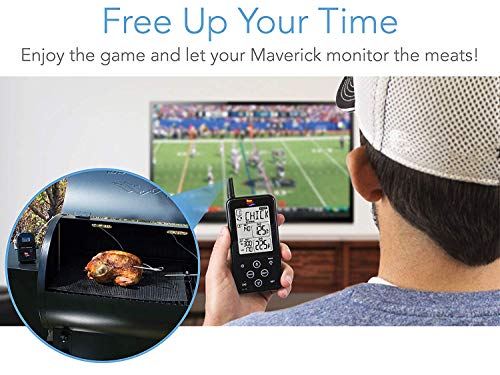 Maverick ET-733 Long Range Wireless Dual Probe BBQ Smoker Meat Thermometer Set