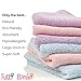 Organic Bamboo Baby Washcloths - Best for Sensitive Skin, Eczema, while being Eco Friendly, Soft and Strong - 6 pack - 10x10 inch Large - Perfect Gift for New Parents (Pink, Purple, Blue)