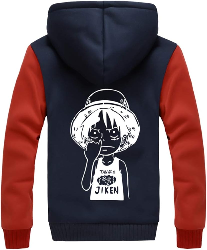 Bobd Dw One Piece Monkey D Luffy Mens Plain Colour Hoodie Hoody Hooded Sweatshirt Casual Wear Zip Up Jacket Mens Zip Up Hoody Hooded Sweatshirt 3xl Amazon Co Uk Clothing