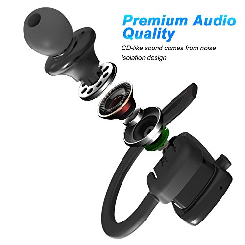 DOSS-BE1-Bluetooth-41-Sport-Earbuds-Sweat-proof-Wireless-Earphone-with-Exchangeable-Ear-Plugs-Noise-Isolation-Design-8-Hours-Playtime-Hands-free-for-Apple-iPhone-Samsung-and-More-Matt-Grey