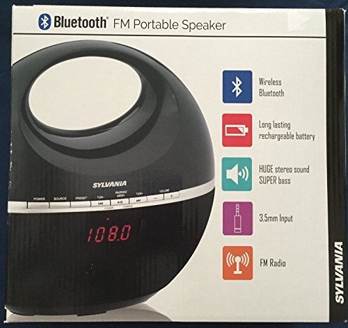 Sylvania Bluetooth FM Portable Speaker black