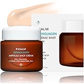 P.CALM Retinolagen Ampoule Shot Cream - Retinol & Vegan Hydrolyzed Collagen & Bakuchiol for Pore Tightening, Mositurizing, Korean Glass Skin (60ml / 2.02 fl.oz)