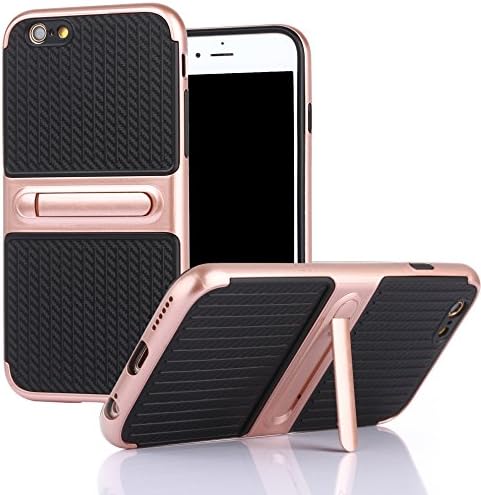 iPhone 6/6S Case, Vecan [Dual Layer Protection] with Kickstand Hard Plastic and Soft TPU Phone Case for iPhone 6 and iPhone 6S 4.7 inch