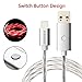 momen iPhone Charger Cord, 10ft iPhone Charger Cable Compatible iPhone 11/X/8/8 Plus/7 Plus/7/6s Plus/6s/6 Plus/6/5s/5c/5, Visible Flowing LED Charging Cable with Switch Button (Red Light)