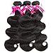 Beauty Princess Body Wave Human Hair 3 Bundles Double Weft 8A Brazilian Hair Bundles 22 24 26inch (22 24 26inch, natural color)