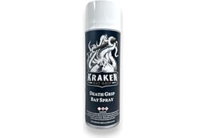 KRAKEN BAT GRIP Kraken Death Grip Bat Spray for Baseball Bats and Other Sports Equipment